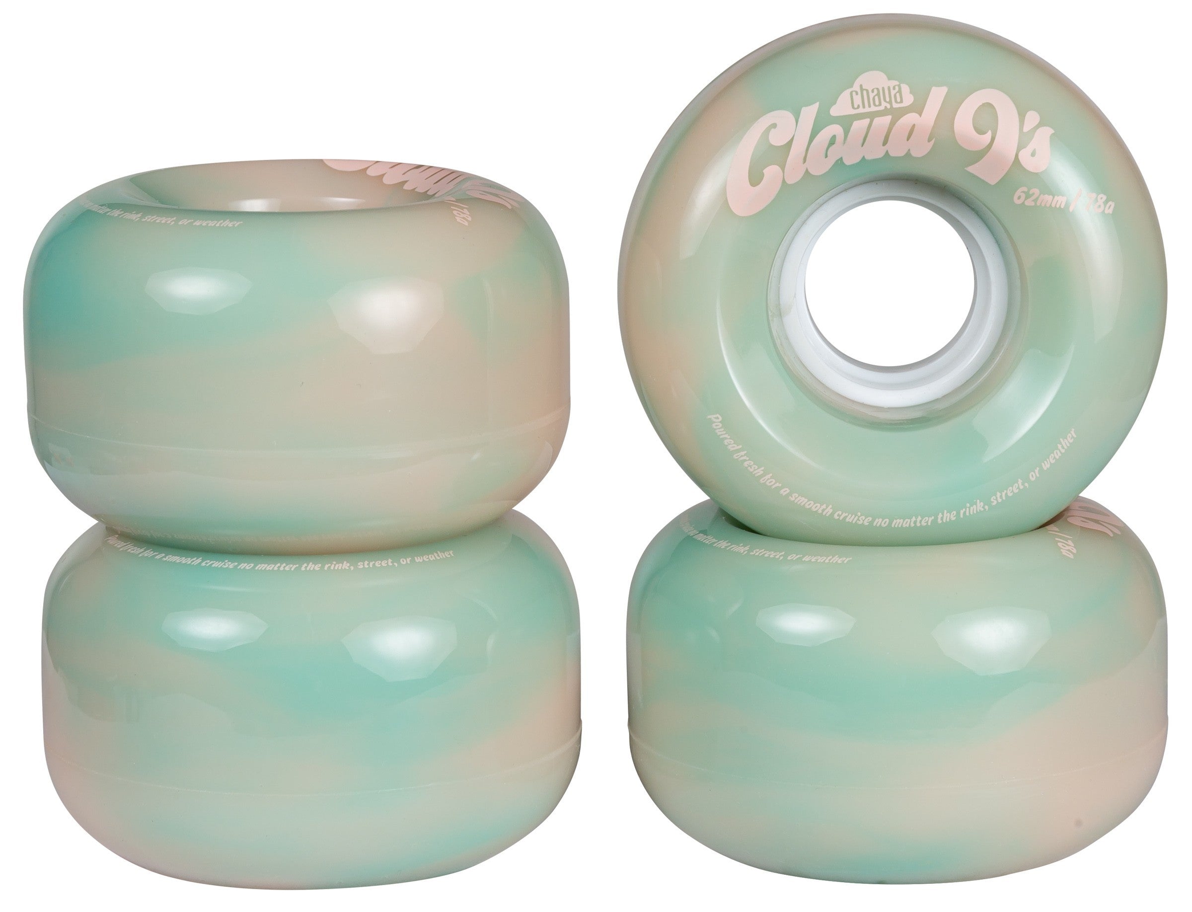 Ruedas Chaya Cloud 9's 62mm (4-Pack)