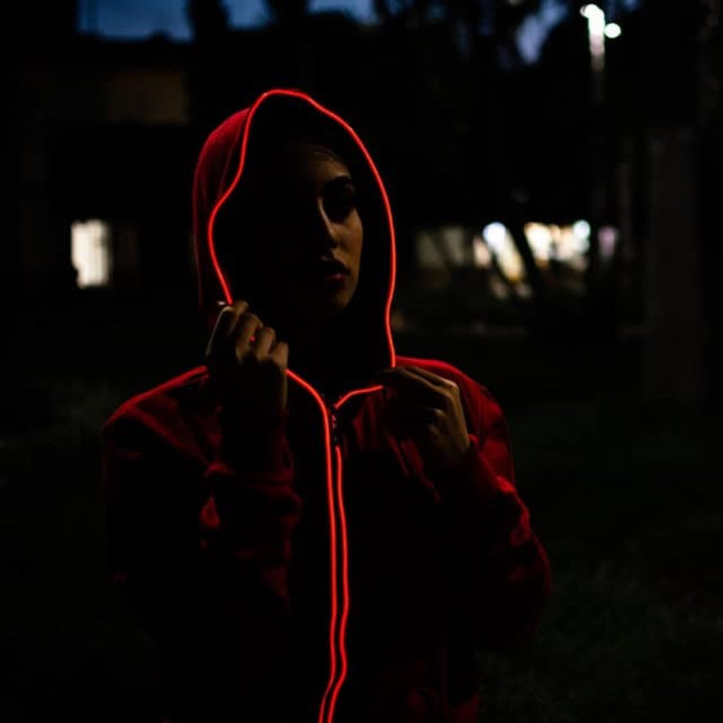 Hoodie Moonys Red Con Luz Led