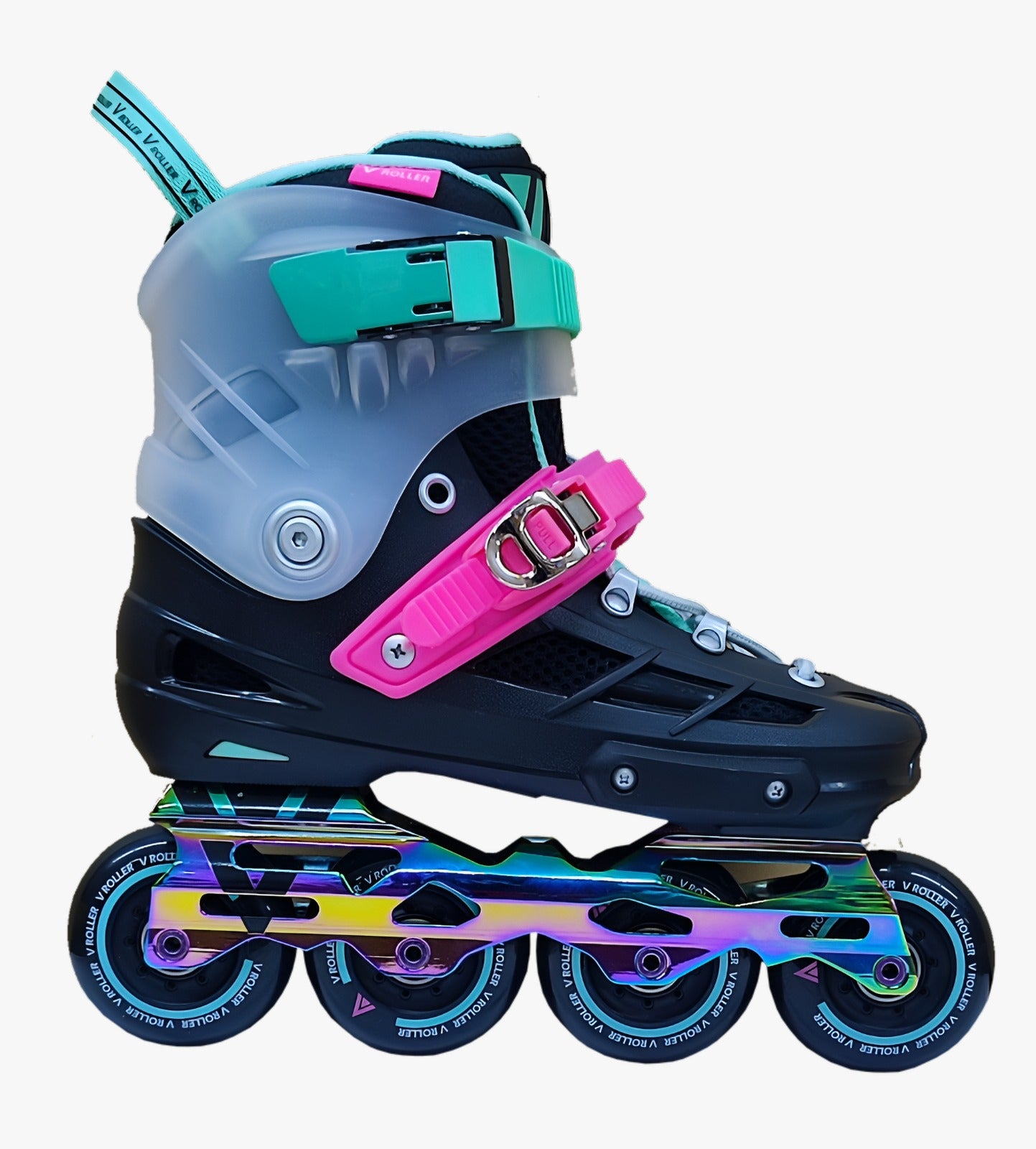 Patines V Roller F1 Black/Mint/Pink
