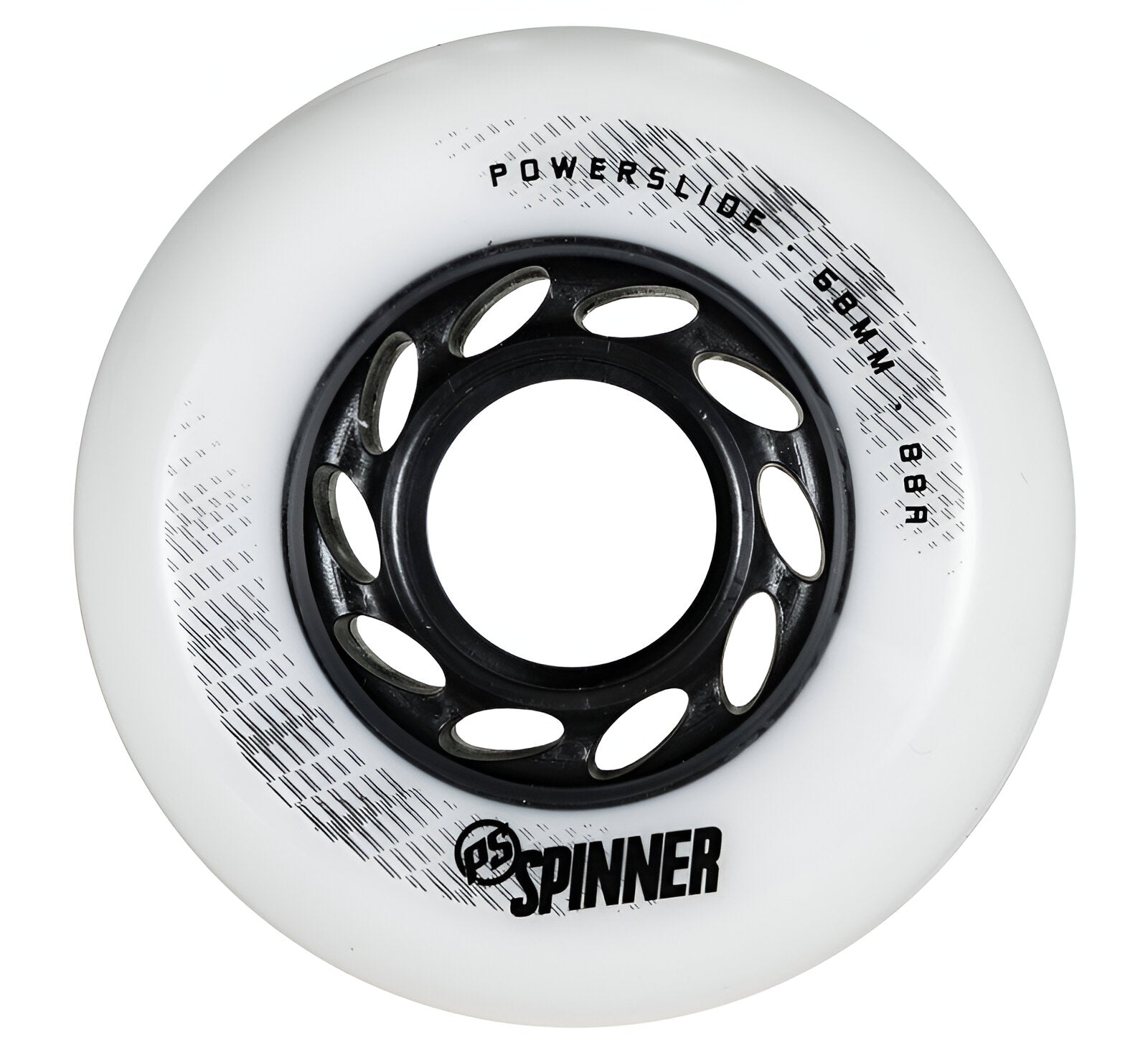 Ruedas Powerslide Spinner Black/White 68mm (4 Pack)