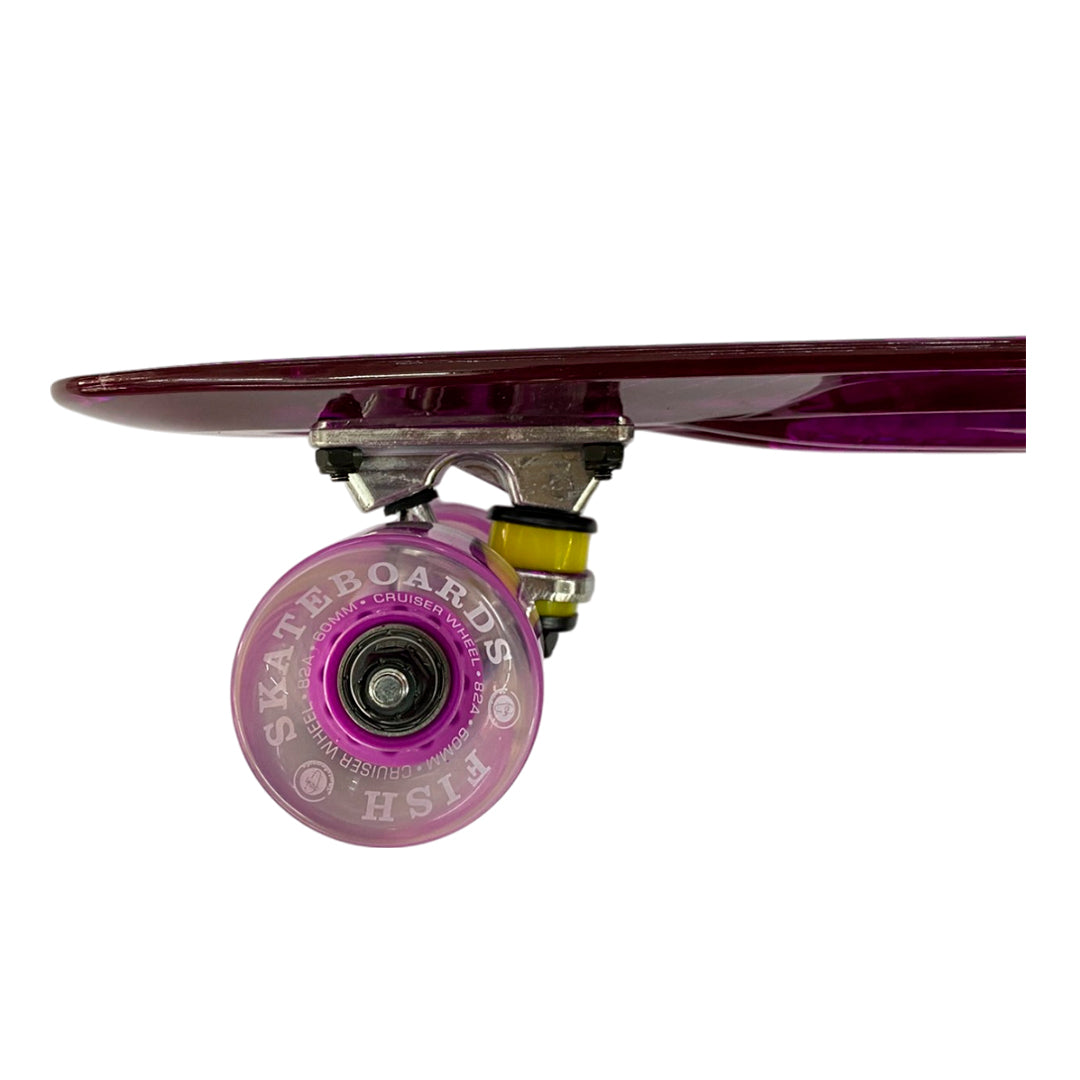 Patineta Fish Purple Glass