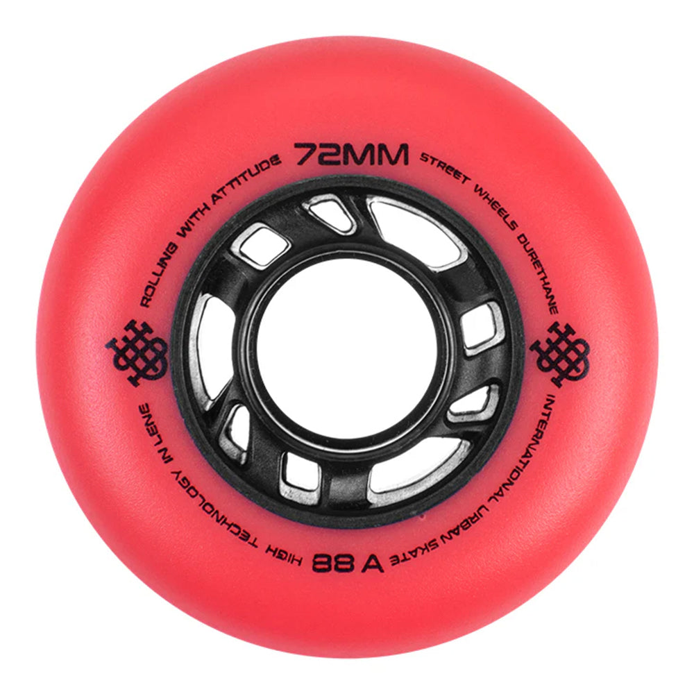 Ruedas IUS Bermellón 72mm (8-Pack)