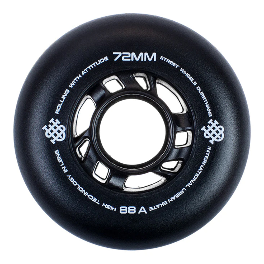 Ruedas IUS Negro 72mm (8-Pack)