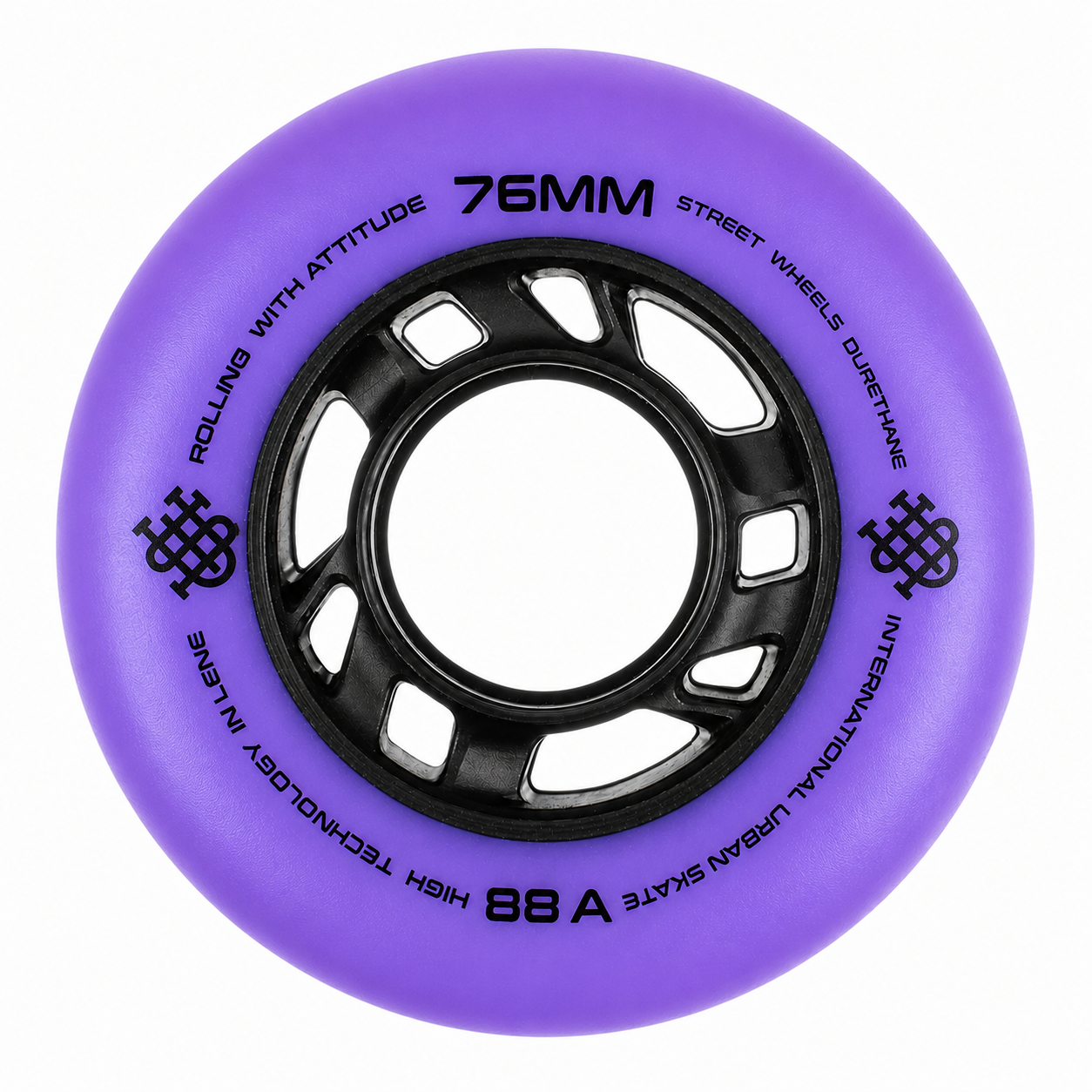 Ruedas IUS Morado 76mm (8-Pack)